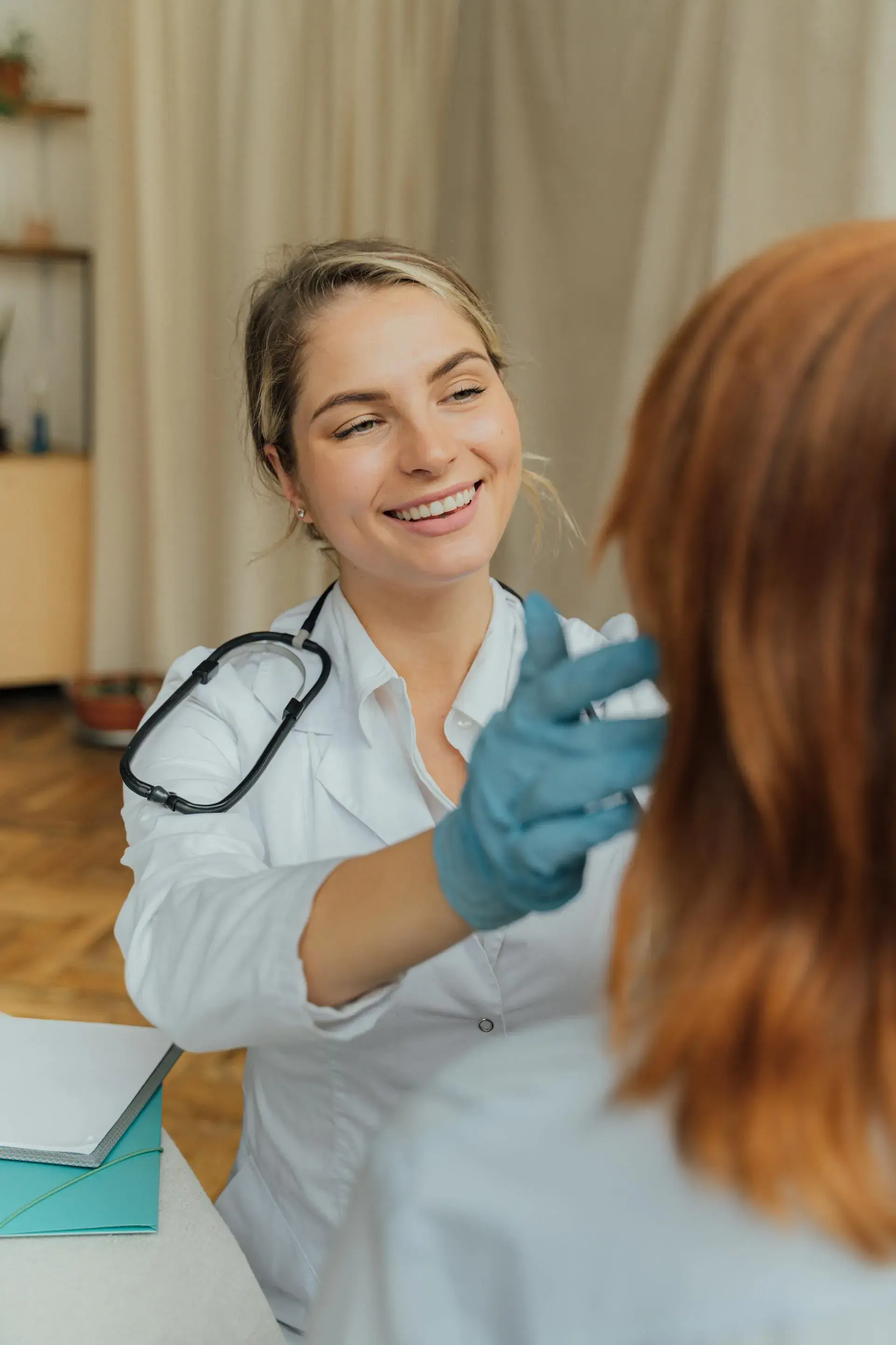 Medical consultation scene
